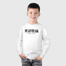 Лонгслив хлопковый детский TOKYO GHOUL, цвет: белый — фото 2