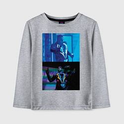 Лонгслив хлопковый детский Black Lightning, цвет: меланж
