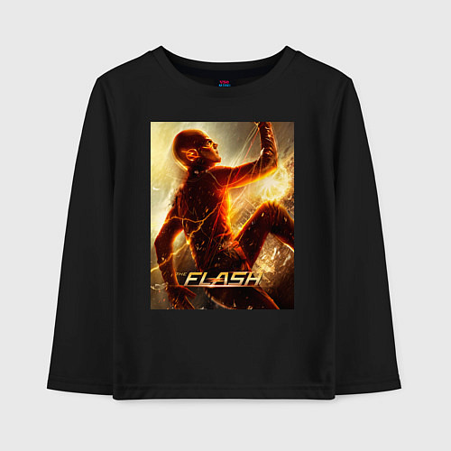 Детский лонгслив The Flash / Черный – фото 1