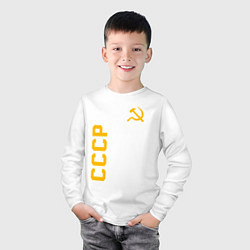 Лонгслив хлопковый детский СССР, цвет: белый — фото 2