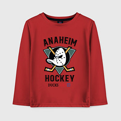 Лонгслив хлопковый детский ANAHEIM DUCKS, цвет: красный