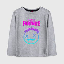 Лонгслив хлопковый детский TRAVIS SCOTT X FORTNITE, цвет: меланж
