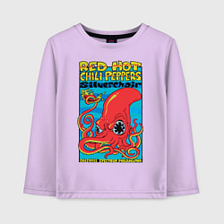 Лонгслив хлопковый детский Red Hot Chili Peppers, цвет: лаванда