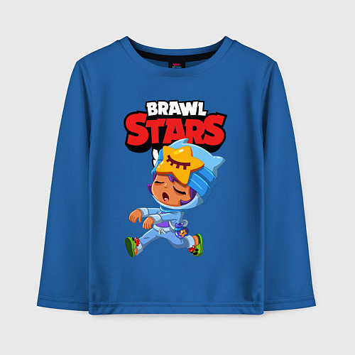 Детский лонгслив BRAWL STARS SANDY / Синий – фото 1