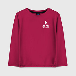 Лонгслив хлопковый детский MITSUBISHI, цвет: маджента