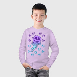 Лонгслив хлопковый детский Fortnite,Marshmello, цвет: лаванда — фото 2