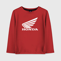 Лонгслив хлопковый детский HONDA, цвет: красный