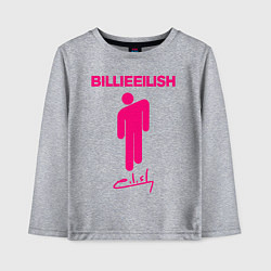 Лонгслив хлопковый детский BILLIE EILISH, цвет: меланж