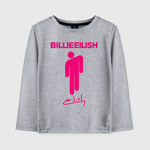 Детский лонгслив BILLIE EILISH / Меланж – фото 1