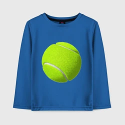 Лонгслив хлопковый детский Теннис, цвет: синий