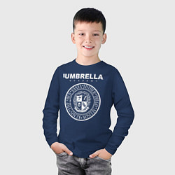 Лонгслив хлопковый детский Академия Амбрелла, цвет: тёмно-синий — фото 2