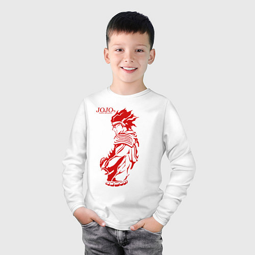 Детский лонгслив JoJo Bizarre Adventure / Белый – фото 3