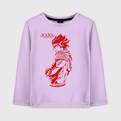 Лонгслив хлопковый детский JoJo Bizarre Adventure, цвет: лаванда