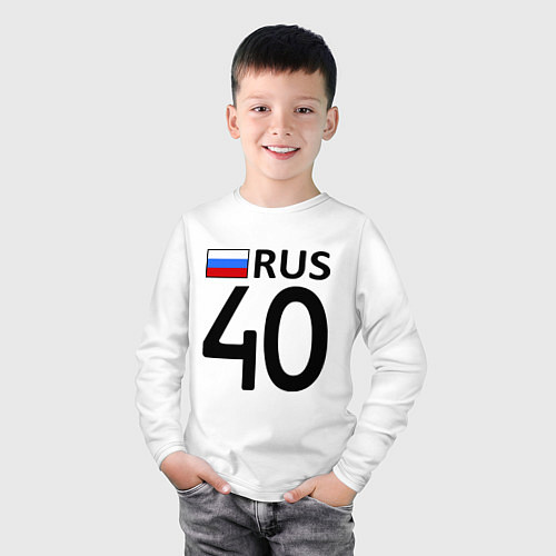 Детский лонгслив RUS 40 / Белый – фото 3