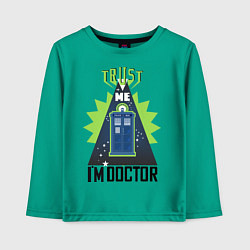 Детский лонгслив Trust me, i'm doctor who