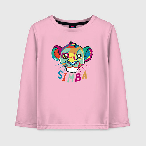 Детский лонгслив Simba Colourful / Светло-розовый – фото 1