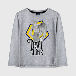 Детский лонгслив Don't blink