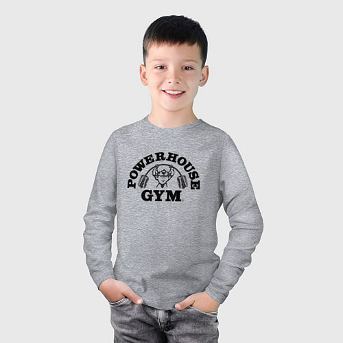 Детский лонгслив GYM / Меланж – фото 3