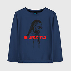 Лонгслив хлопковый детский Группа Burito, цвет: тёмно-синий