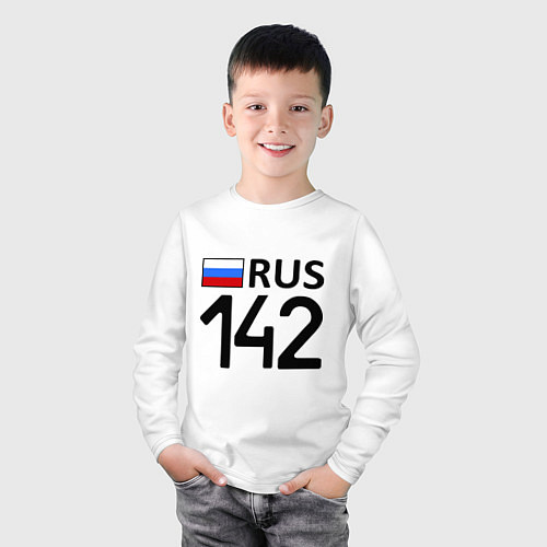 Детский лонгслив RUS 142 / Белый – фото 3