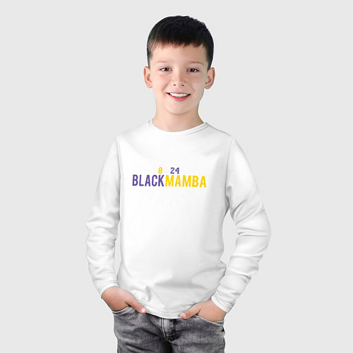 Детский лонгслив Black Mamba / Белый – фото 3