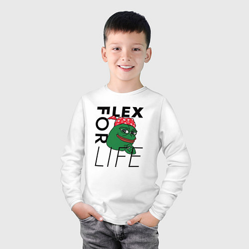 Детский лонгслив FLEX FOR LIFE / Белый – фото 3