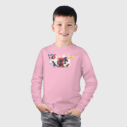 Лонгслив хлопковый детский Big Hero 6, цвет: светло-розовый — фото 2