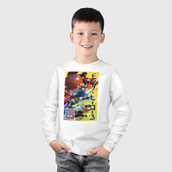 Лонгслив хлопковый детский Big Hero 6, цвет: белый — фото 2