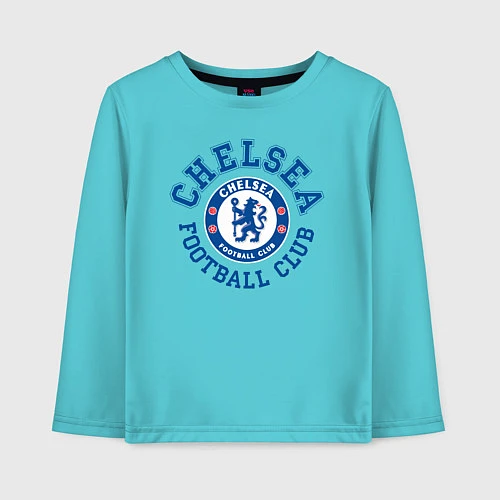 Детский лонгслив Chelsea FC / Бирюзовый – фото 1