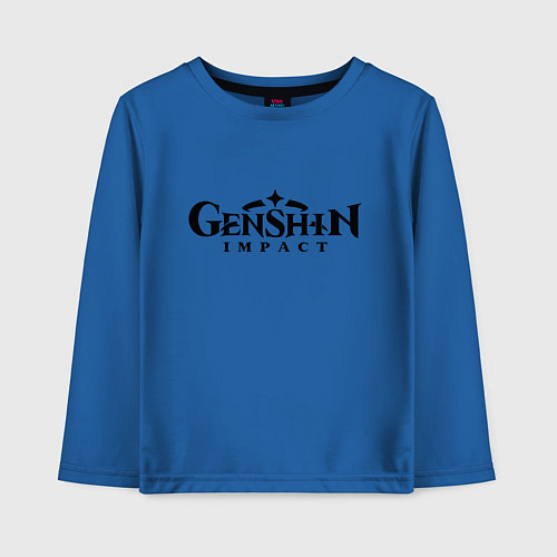 Детский лонгслив Genshin Impact Logo Z / Синий – фото 1