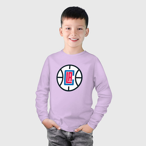 Детский лонгслив Los Angeles Clippers / Лаванда – фото 3