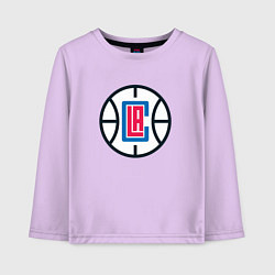 Лонгслив хлопковый детский Los Angeles Clippers, цвет: лаванда