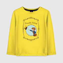 Лонгслив хлопковый детский Kowalski Bakery, цвет: желтый