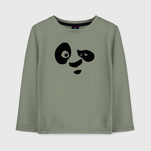 Детский лонгслив Панда / Авокадо – фото 1