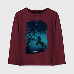 Детский лонгслив Конь