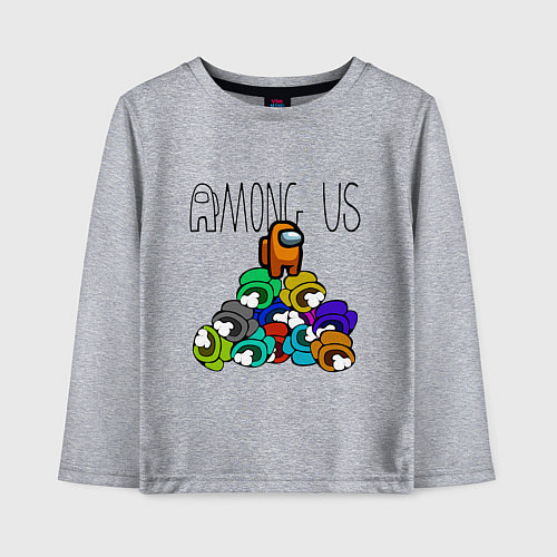 Детский лонгслив Among Us Z / Меланж – фото 1