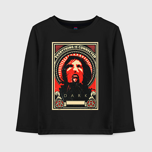 Детский лонгслив DARK Тьма / Черный – фото 1