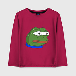 Лонгслив хлопковый детский Pepe MonkaS, цвет: маджента