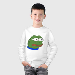 Лонгслив хлопковый детский Pepe MonkaS, цвет: белый — фото 2