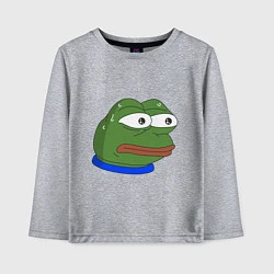 Лонгслив хлопковый детский Pepe MonkaS, цвет: меланж