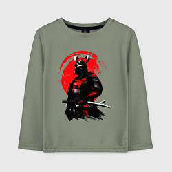 Лонгслив хлопковый детский САМУРАЙ, цвет: авокадо