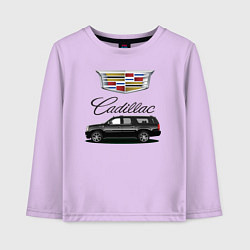 Лонгслив хлопковый детский Cadillac, цвет: лаванда