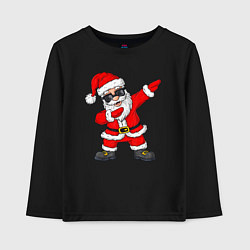 Лонгслив хлопковый детский Dabing Santa, цвет: черный