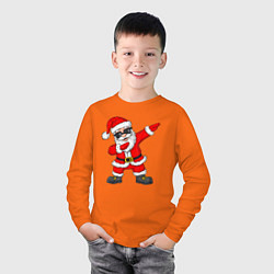 Лонгслив хлопковый детский Dabing Santa, цвет: оранжевый — фото 2