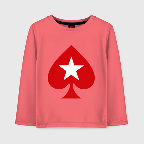 Детский лонгслив Покер Пики Poker Stars / Коралловый – фото 1