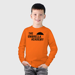 Лонгслив хлопковый детский Umbrella academy, цвет: оранжевый — фото 2