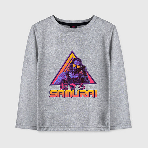 Детский лонгслив Cyberpunk 2077 SAMURAI / Меланж – фото 1