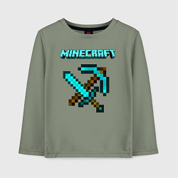 Лонгслив хлопковый детский Minecraft, цвет: авокадо