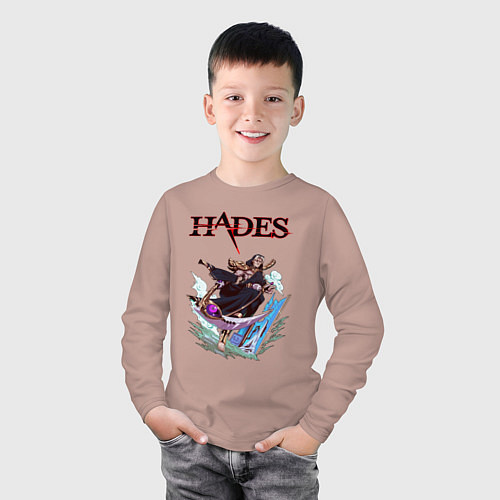 Детский лонгслив HADES THANATOS / Пыльно-розовый – фото 3