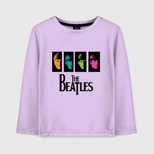Детский лонгслив Всемирный день The Beatles / Лаванда – фото 1